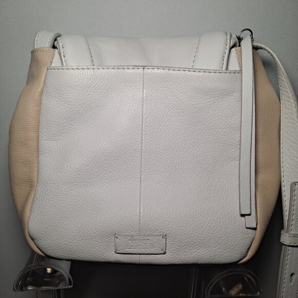 Vince Camuto Lenka colorblock leather crossbody bag in White Swan - Picture 2 of 16